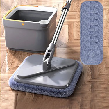 Long Handle Magic Floor Cleaning Mop Brooms With Microfiber Pads 360° Rotation Flat Wall Cleaning Mop Dry and Wet Dust Mop Clean